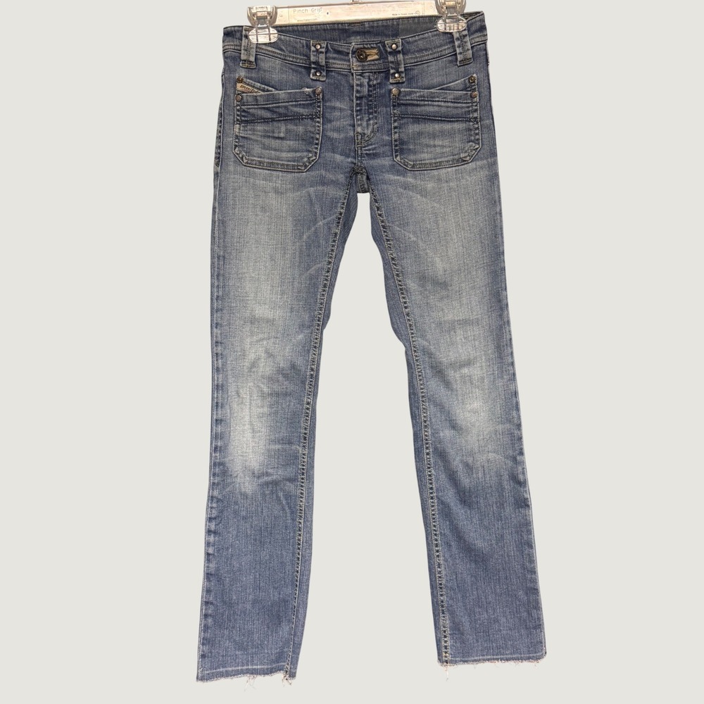 Diesel Keate Jeans Women's Size 26 Y2K 2005 Vintage Blue Low Rise Straight Leg